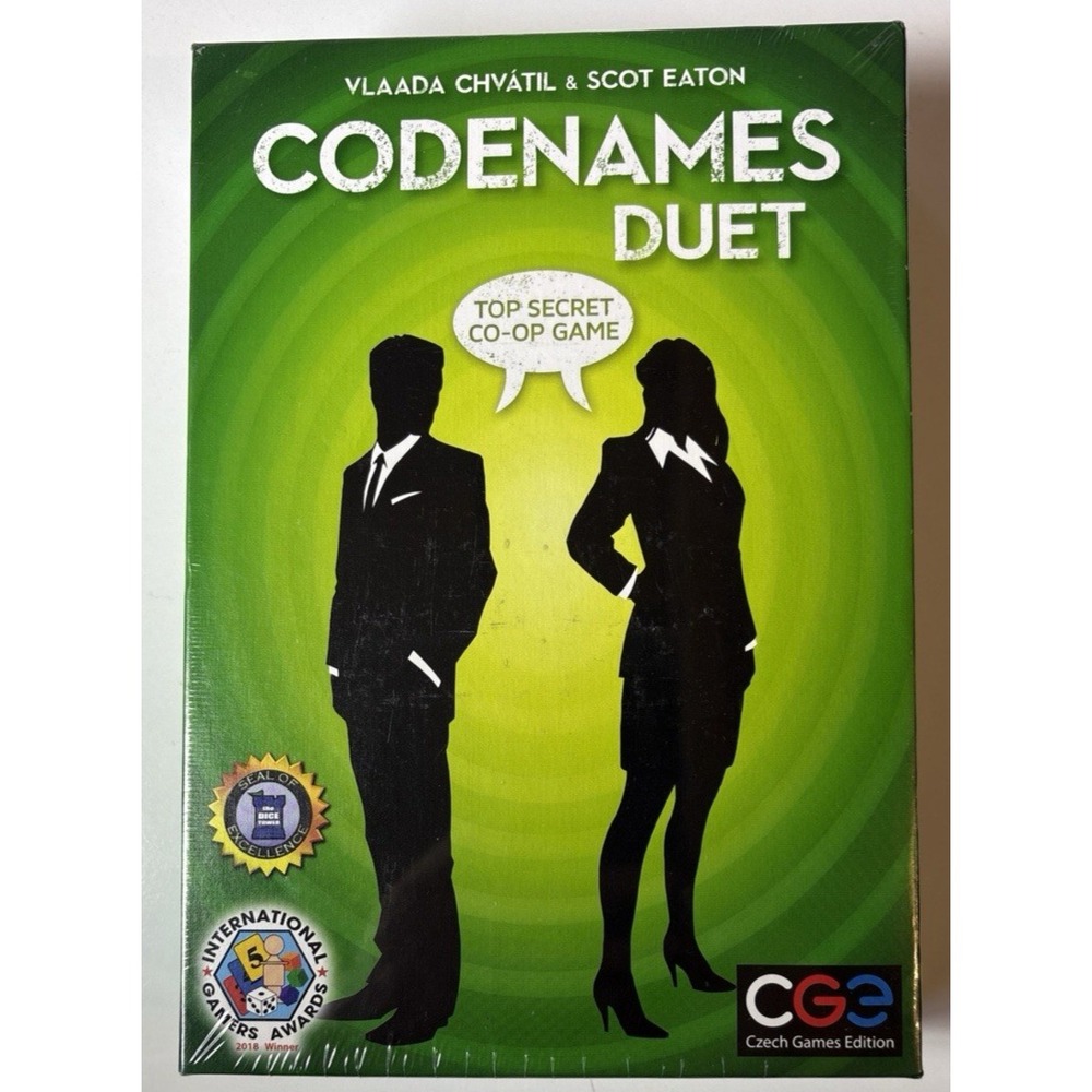 Codenames Duet Co-Op Card Game By Czech Games NEW & Sealed Board Game (RD4)